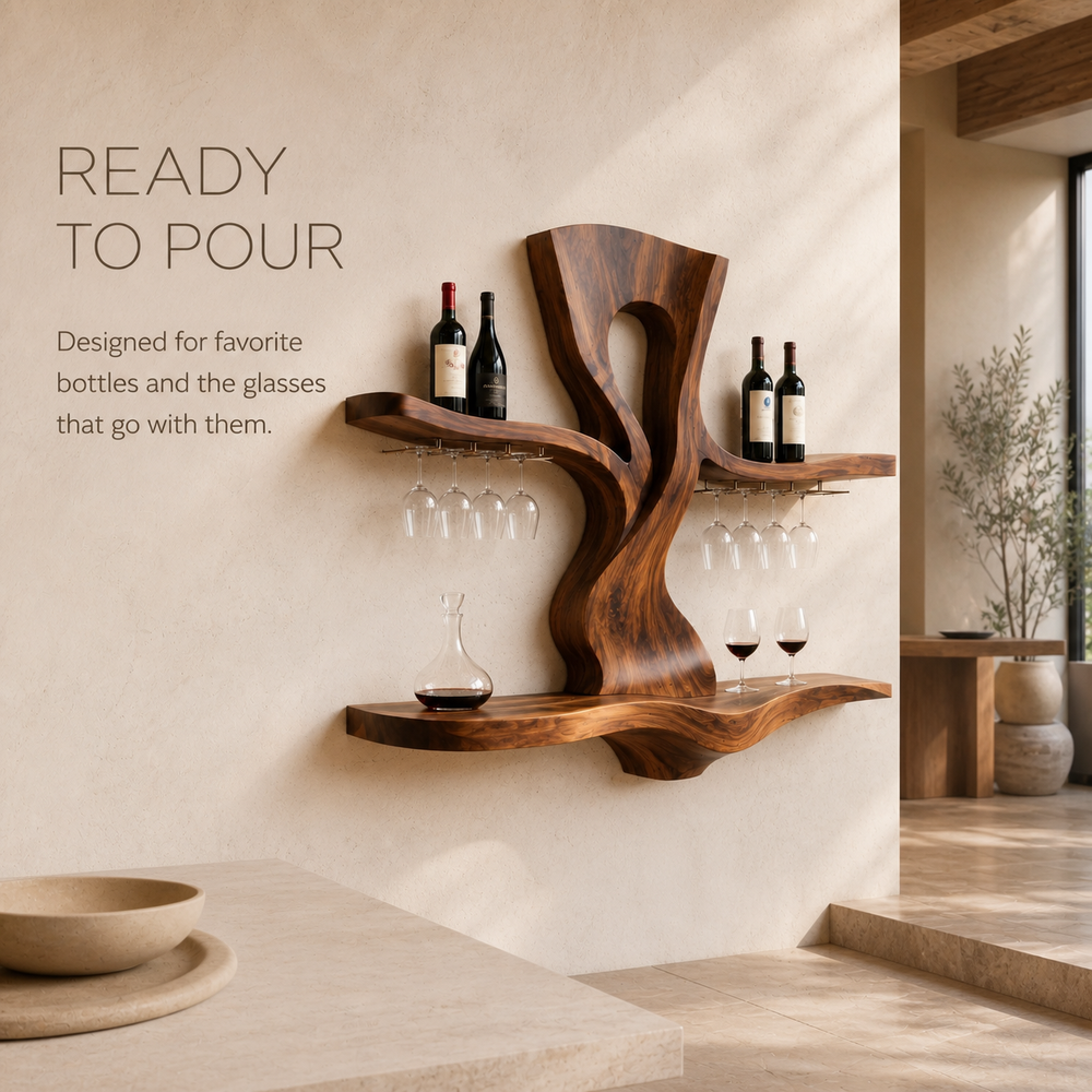Avery Sculptural Wall Wine Rack - Design 334 - product image 07