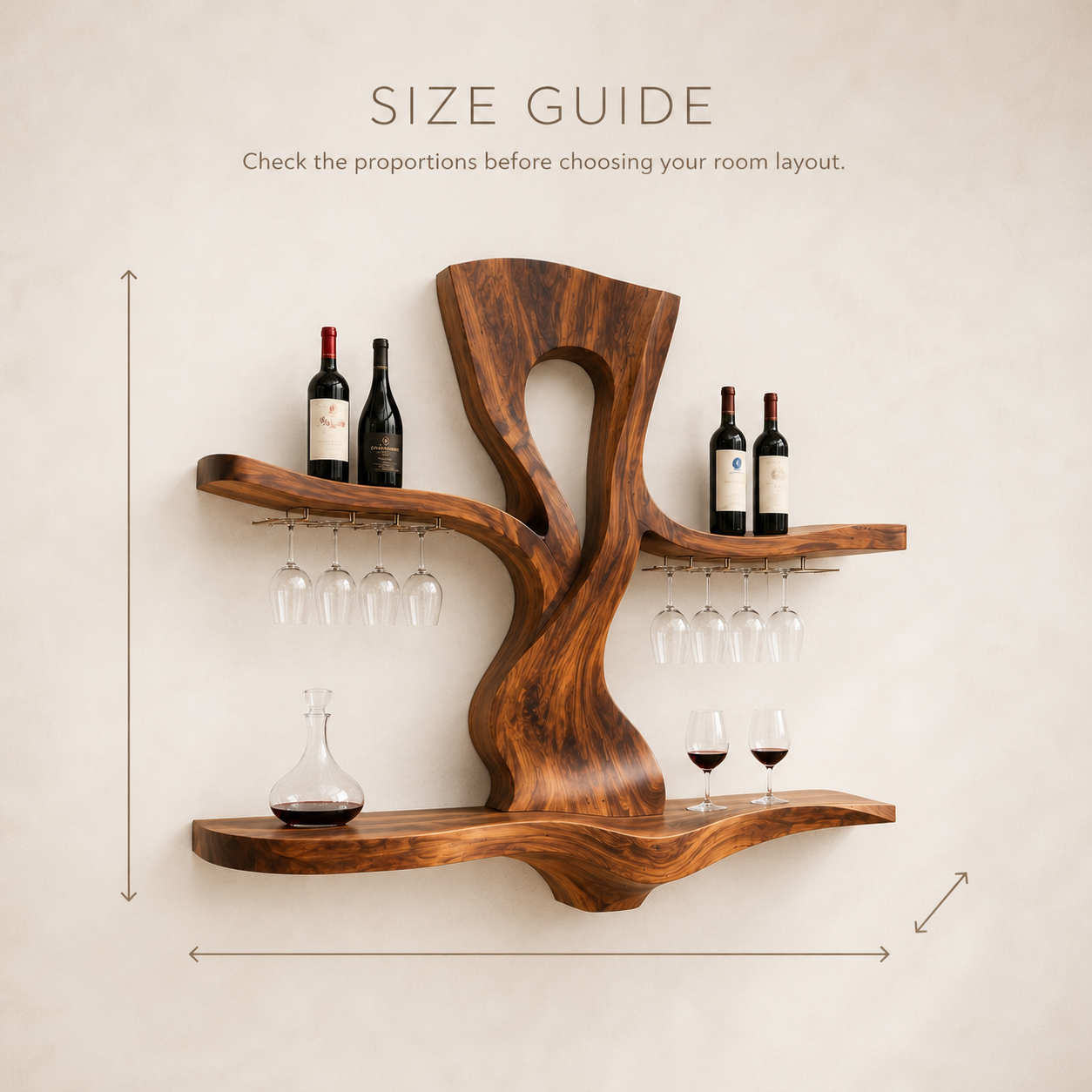Avery Sculptural Wall Wine Rack - Design 334 - product image 08