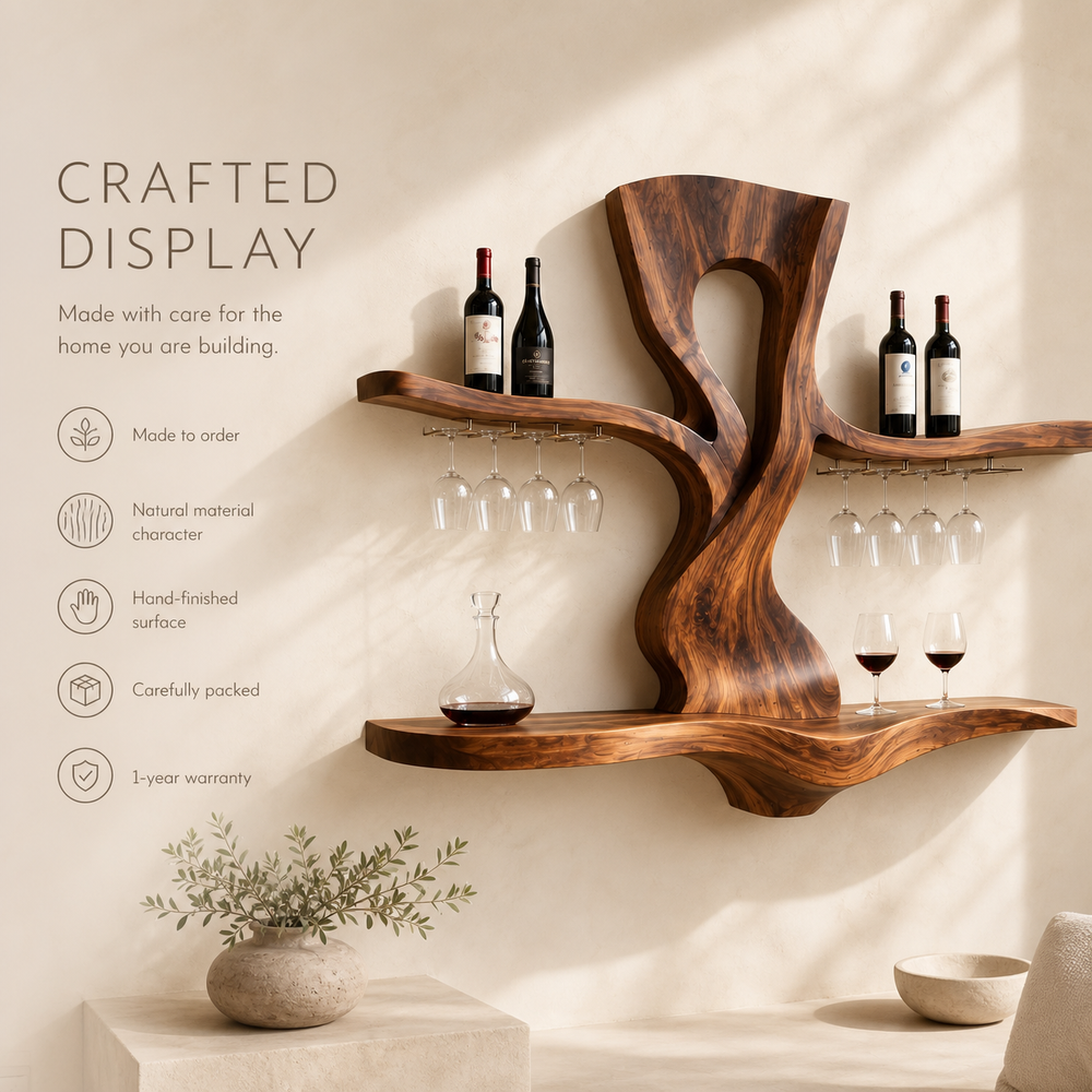 Avery Sculptural Wall Wine Rack - Design 334 - product image 09