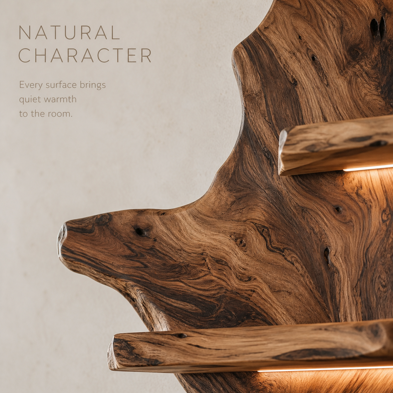 Rowan Natural Wood Wall Wine Holder - Design 335 - product image 05
