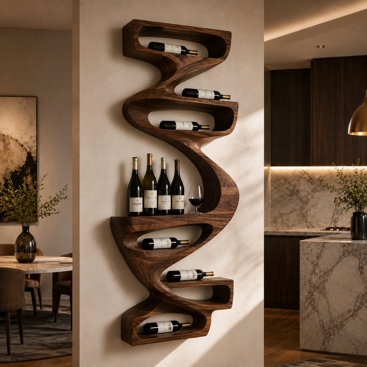 Marin Gallery Wall Wine Rack - Design 336 - main view