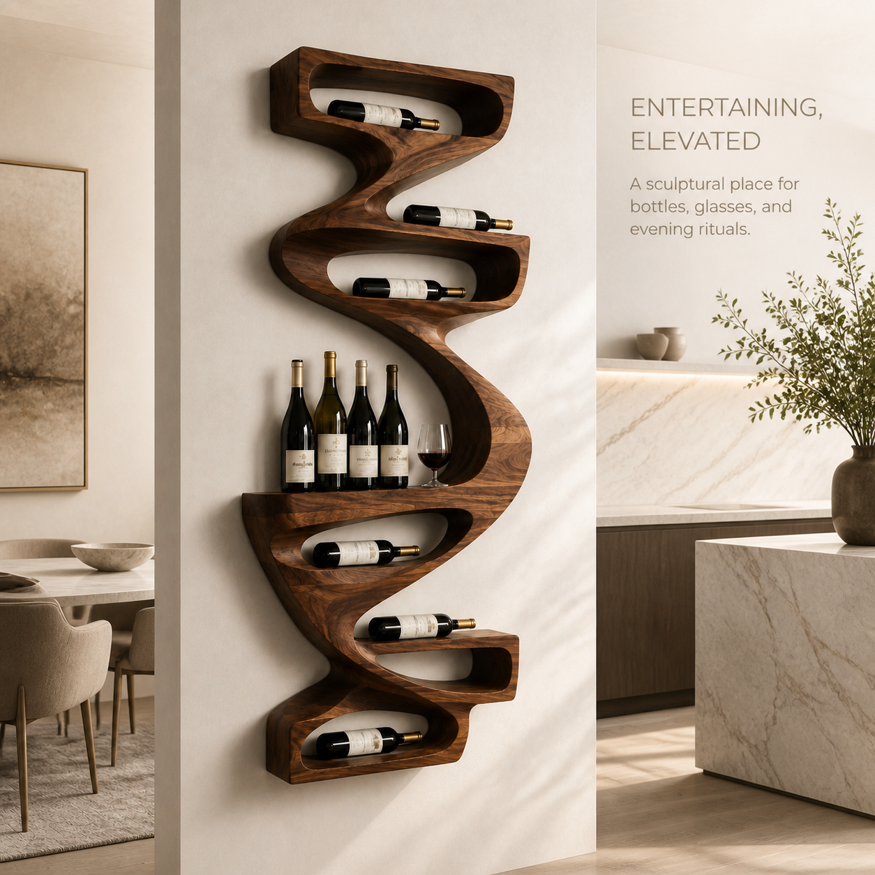 Marin Gallery Wall Wine Rack - Design 336 - product image 02