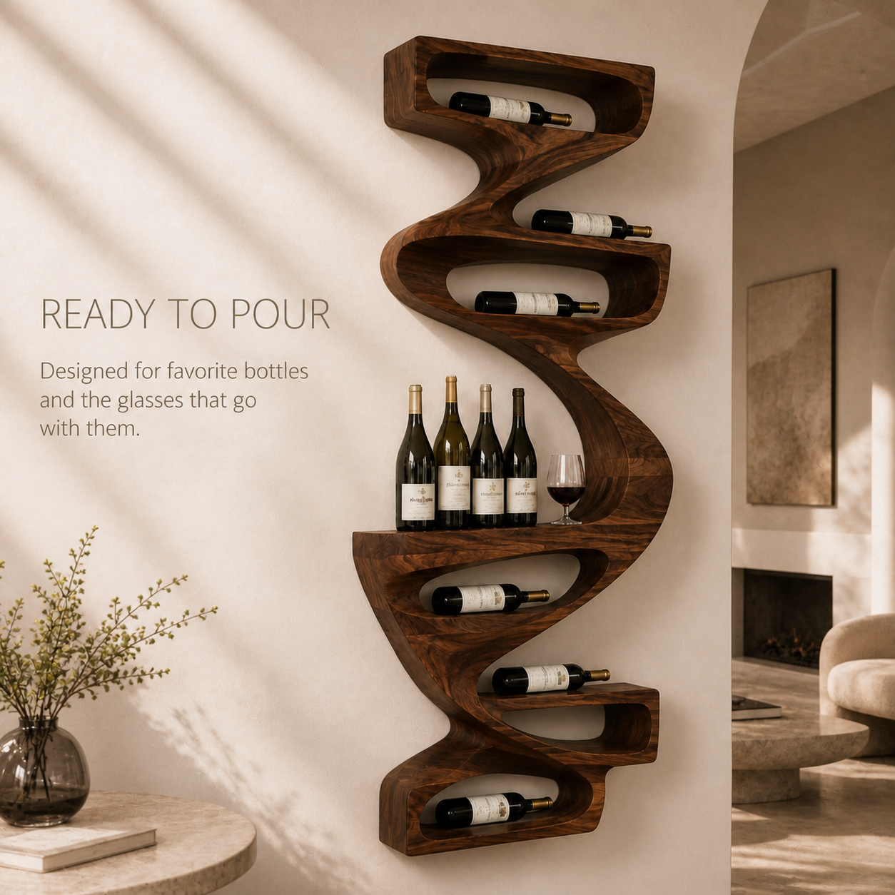 Marin Gallery Wall Wine Rack - Design 336 - product image 07