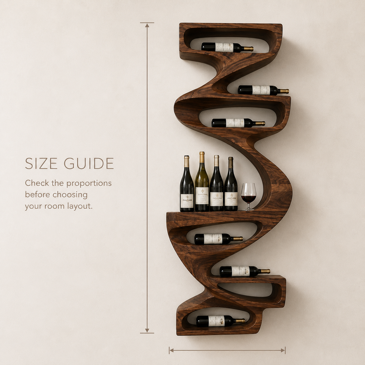 Marin Gallery Wall Wine Rack - Design 336 - product image 08