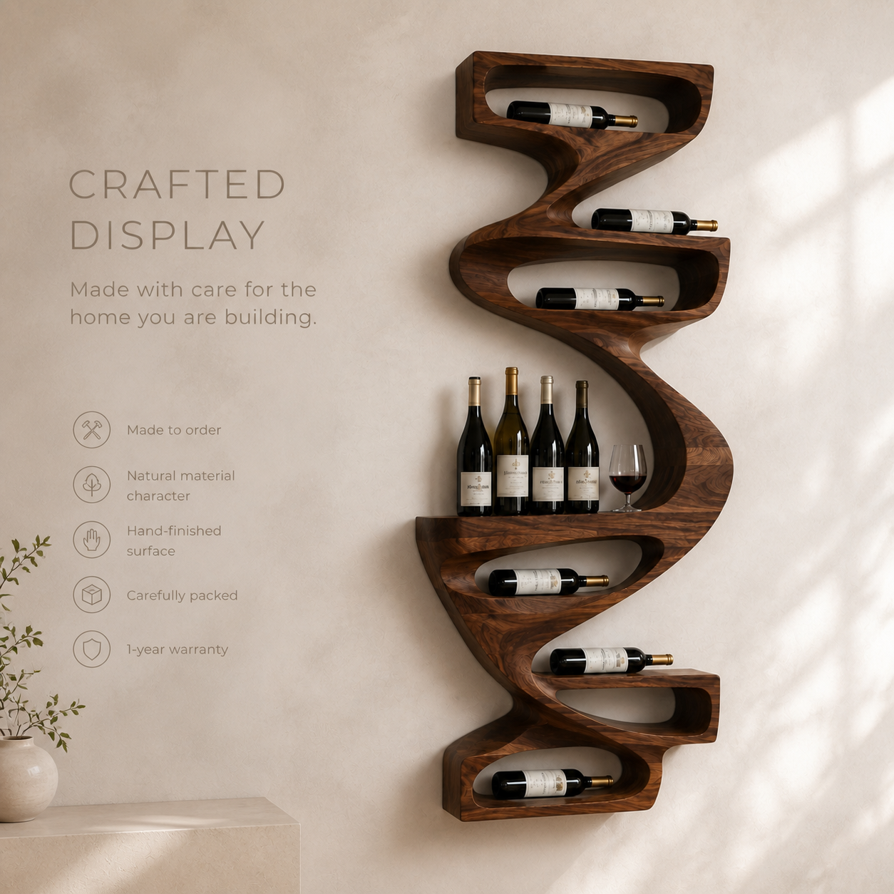Marin Gallery Wall Wine Rack - Design 336 - product image 09