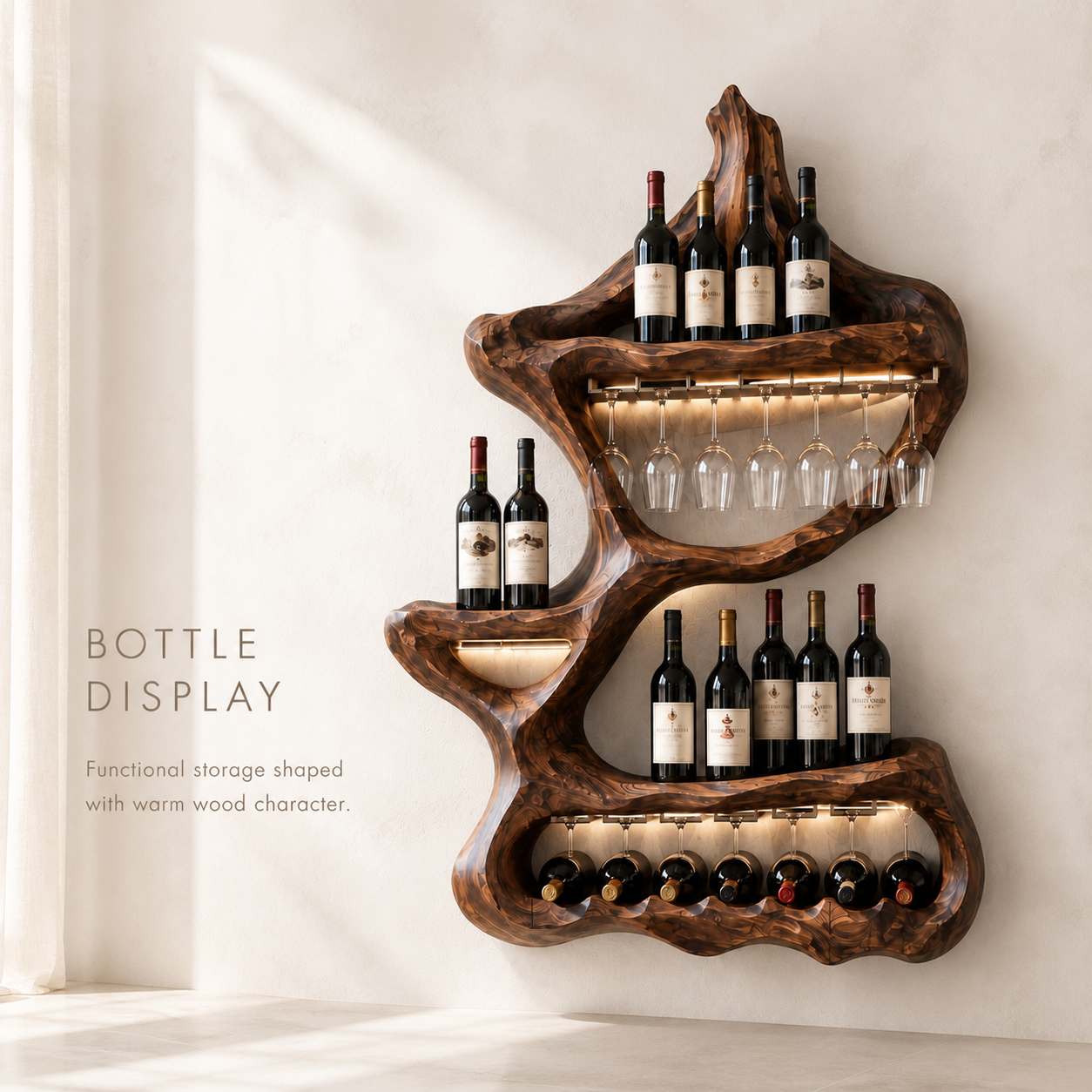 Isla Home Bar Wall Wine Holder - Design 337 - product image 03