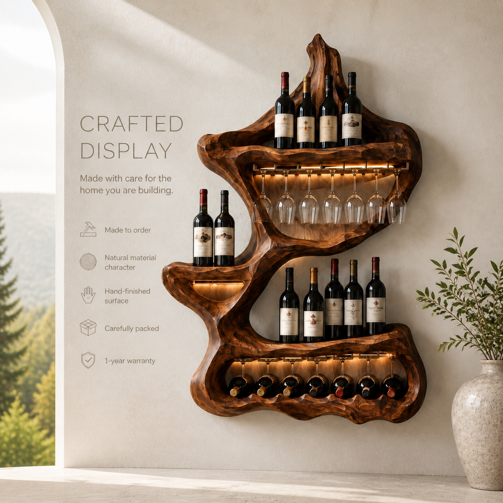 Isla Home Bar Wall Wine Holder - Design 337 - product image 09