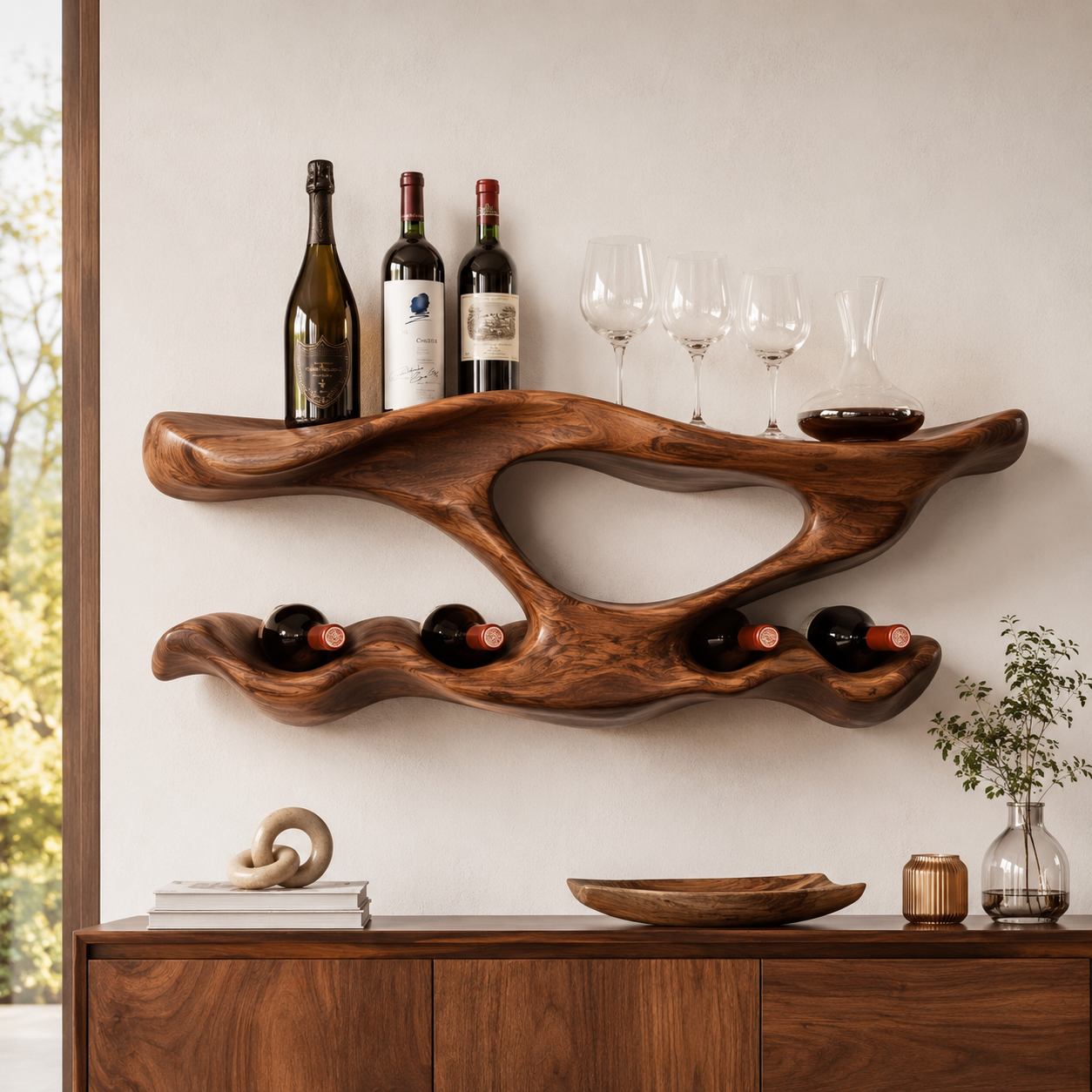 Soren Wall-Mounted Wine Rack - Design 338 - main view