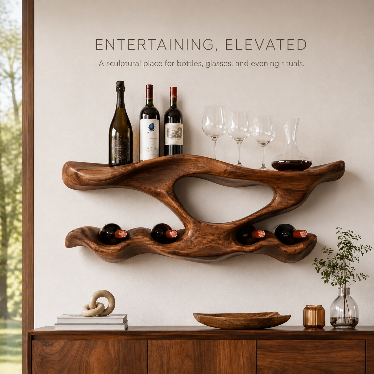 Soren Wall-Mounted Wine Rack - Design 338 - product image 02