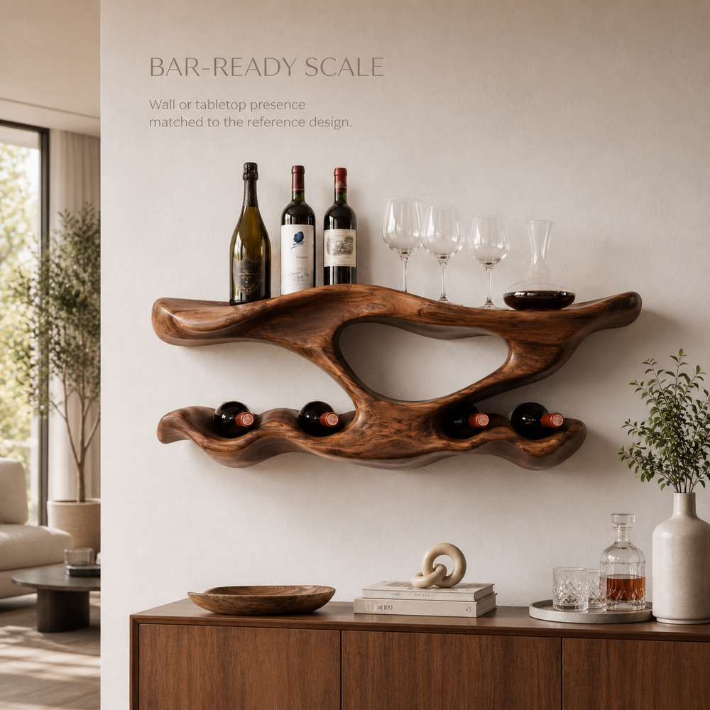 Soren Wall-Mounted Wine Rack - Design 338 - product image 04