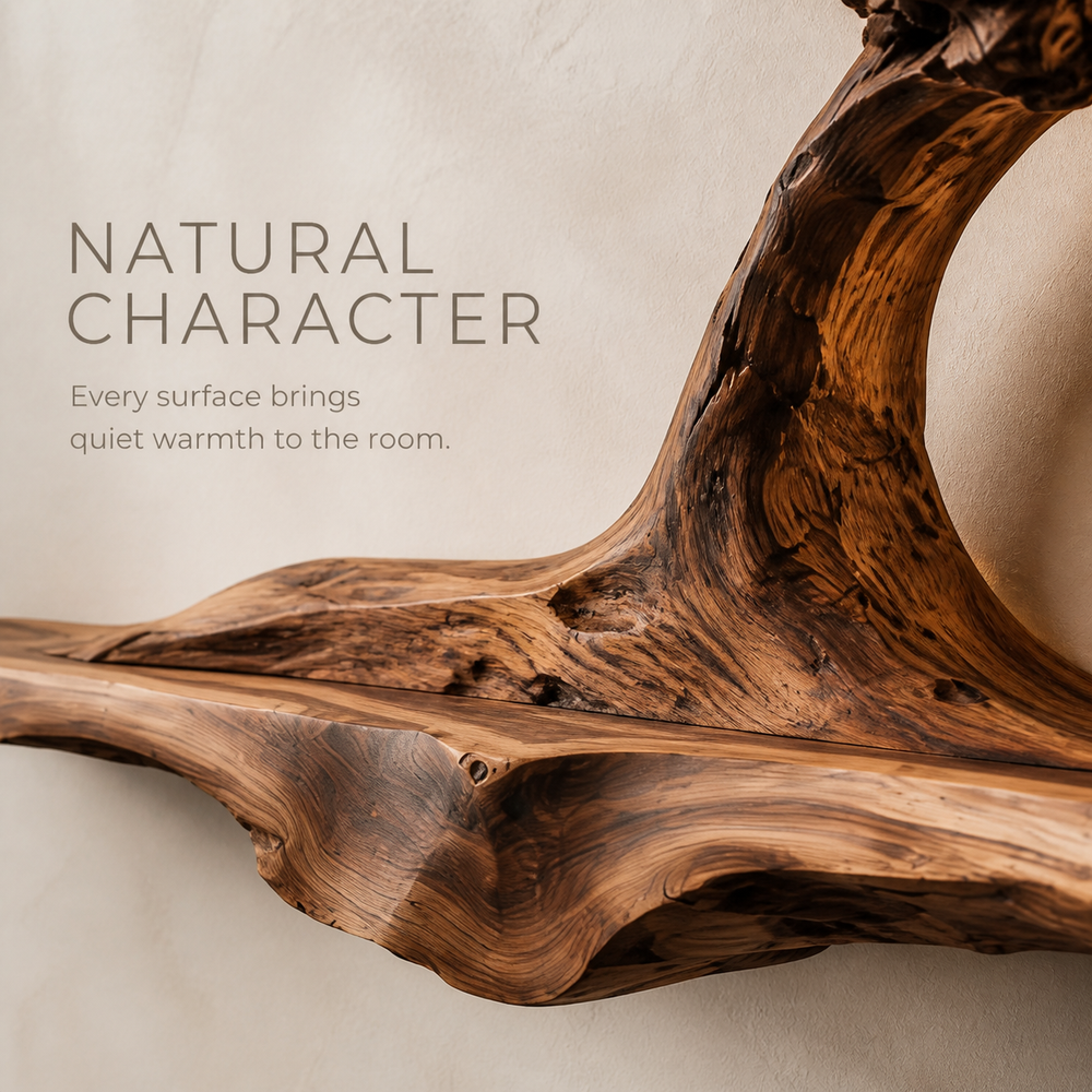 Elara Curved Natural Wood Wine Holder - Design 339 - product image 05