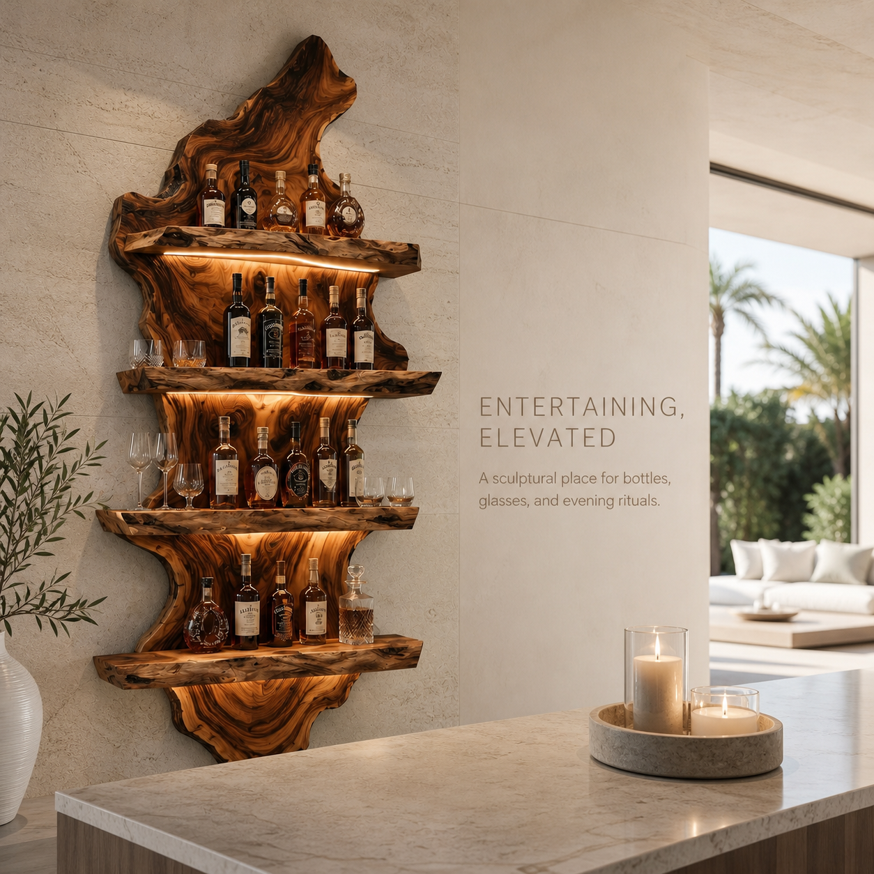 Calder Statement Wall Wine Holder - Design 341 - product image 02