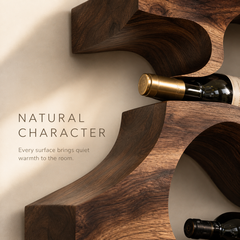 Avery Sculptural Wall Wine Rack - Design 342 - product image 05