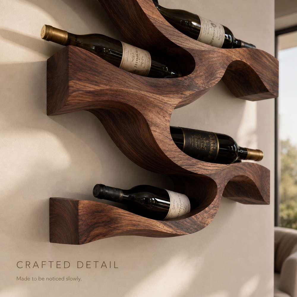 Avery Sculptural Wall Wine Rack - Design 342 - product image 06