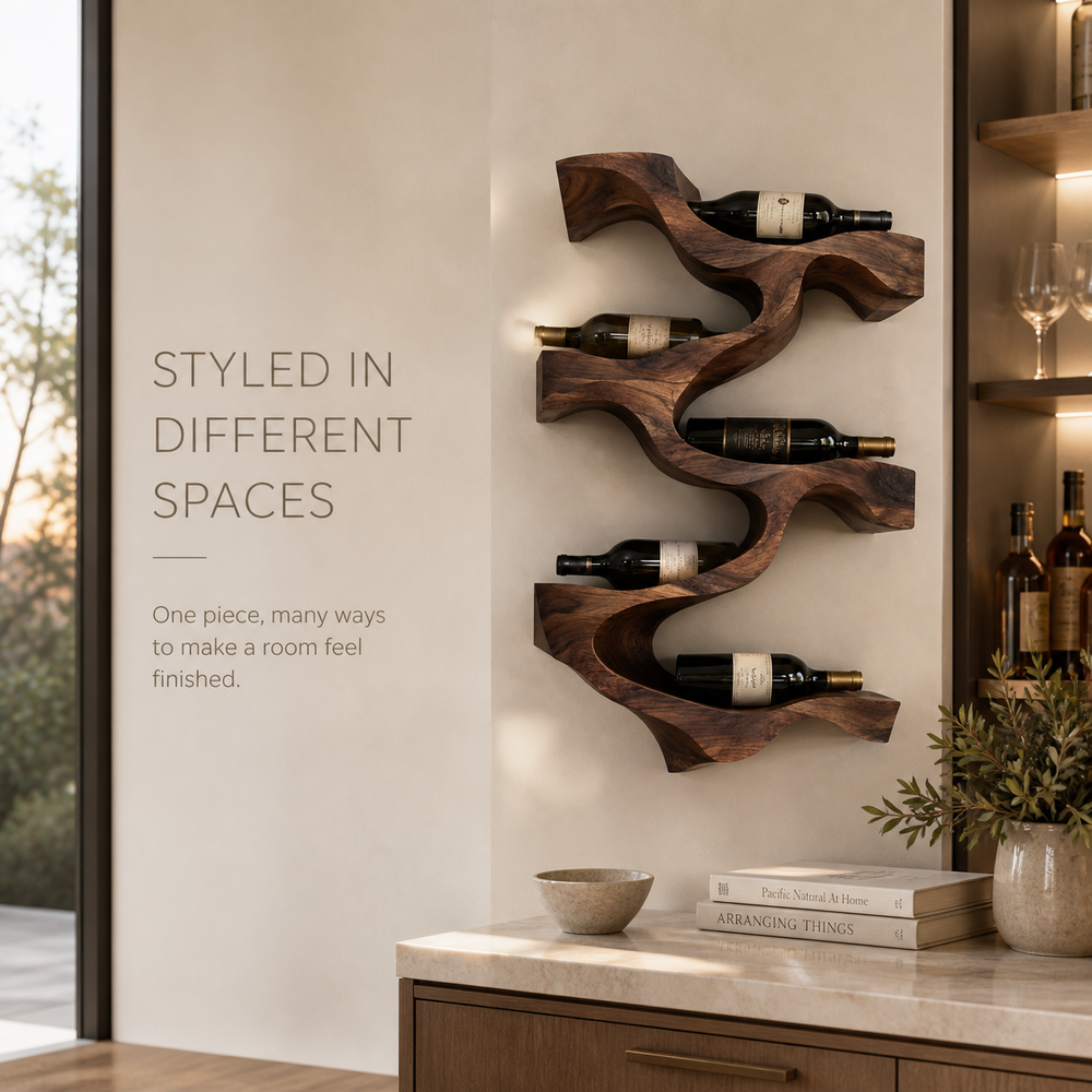 Avery Sculptural Wall Wine Rack - Design 342 - product image 10