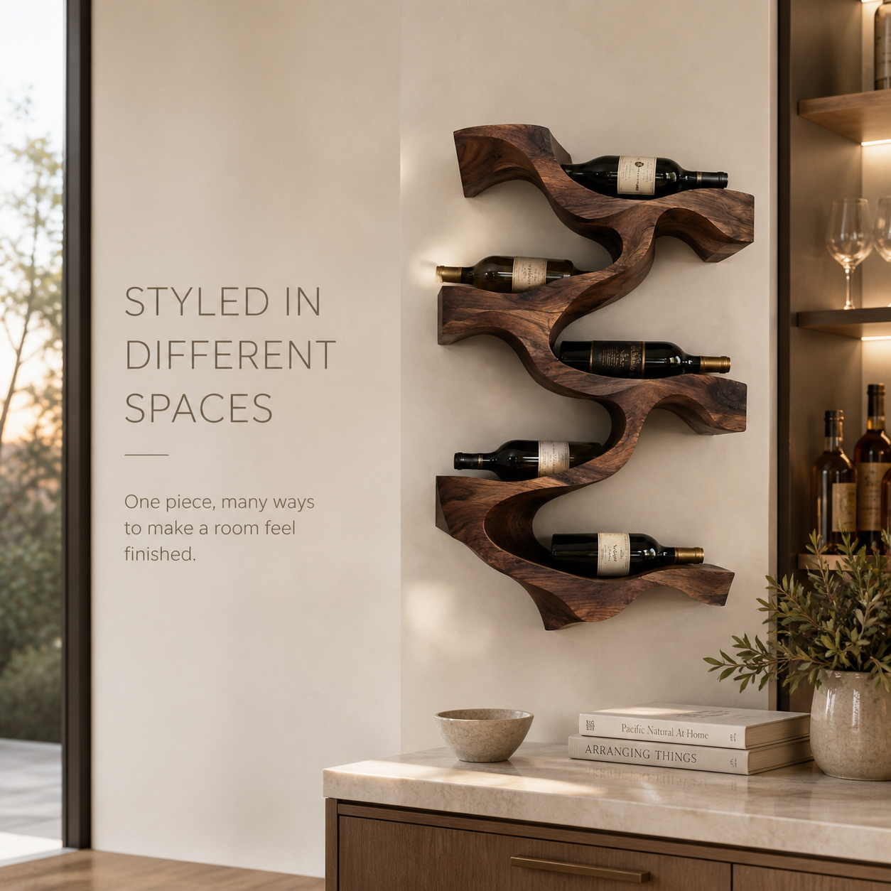 Avery Sculptural Wall Wine Rack - Design 342 - product image 10