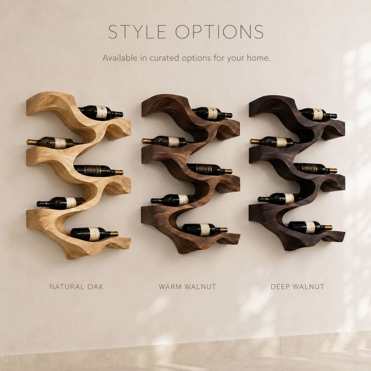 Avery Sculptural Wall Wine Rack - Design 342 - product image 11