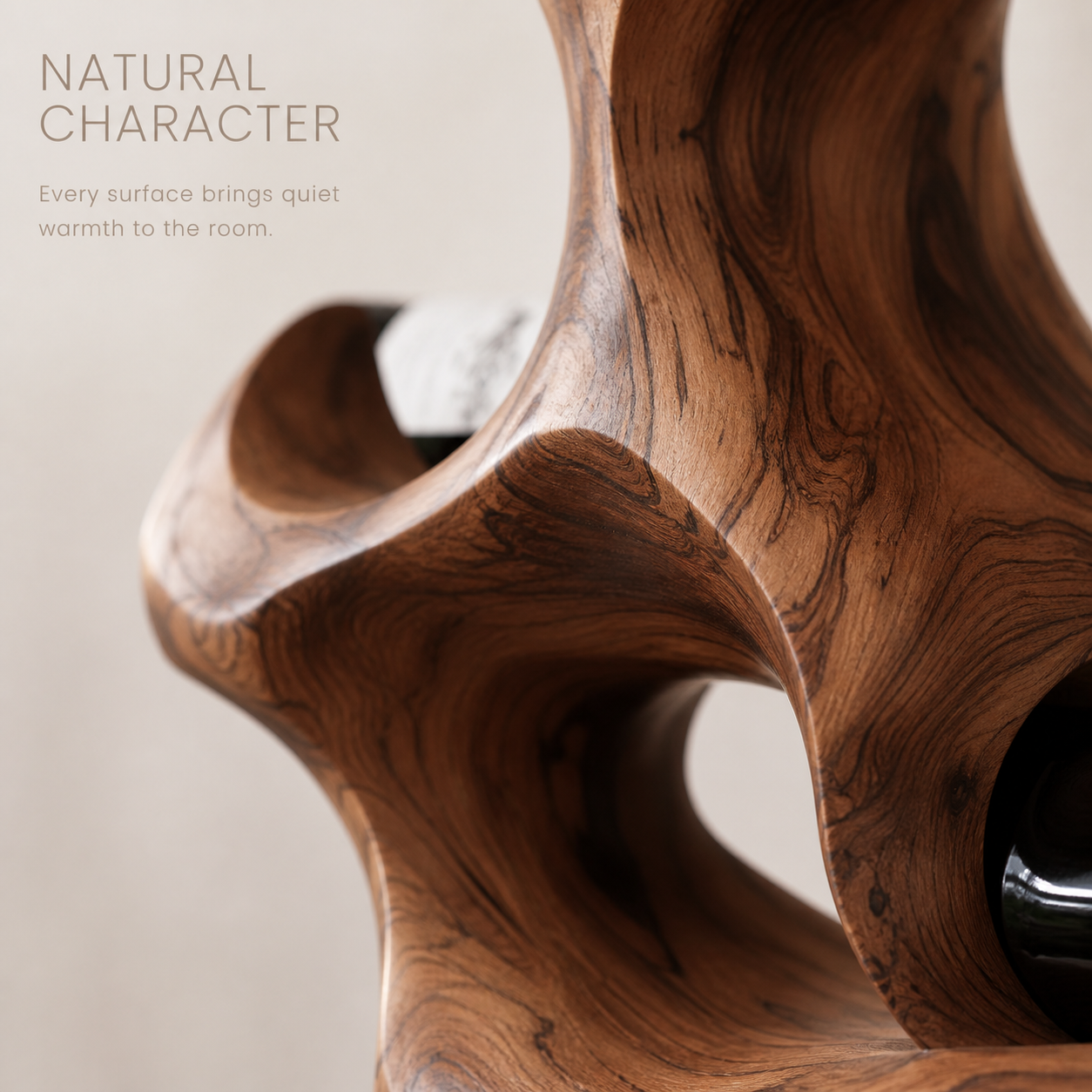 Rowan Natural Wood Counter Wine Holder - Design 343 - product image 05