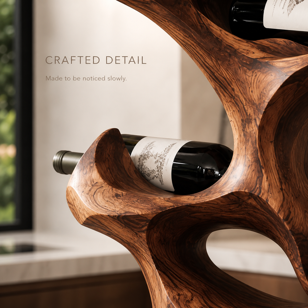 Rowan Natural Wood Counter Wine Holder - Design 343 - product image 06