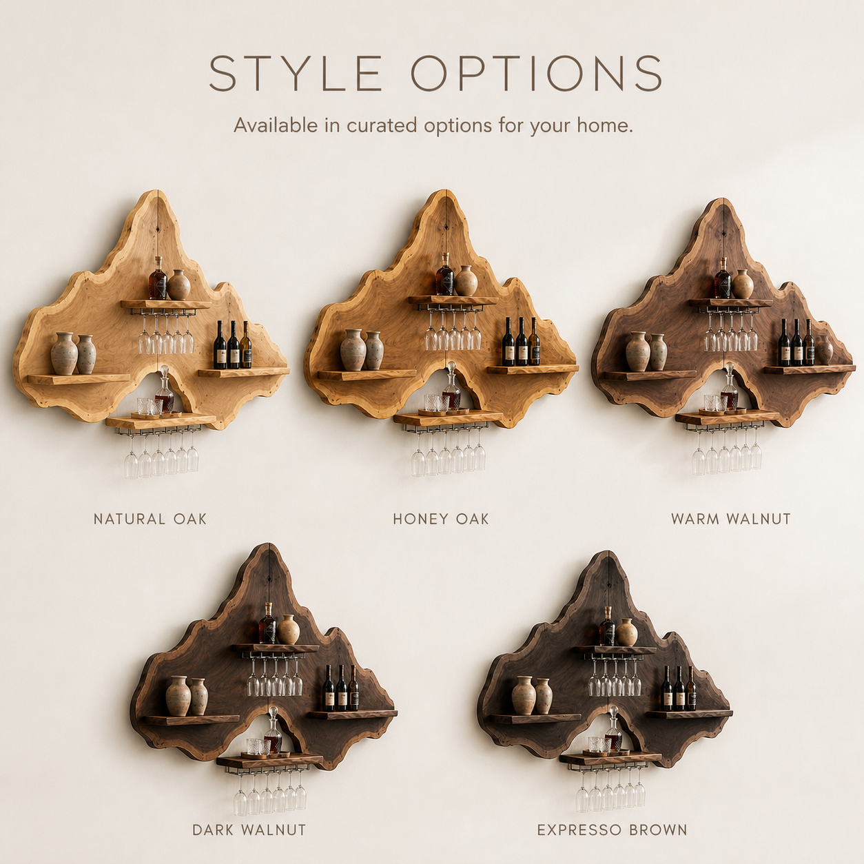 Veyra Natural Wood Wall Wine Rack - Design 348 - product image 11