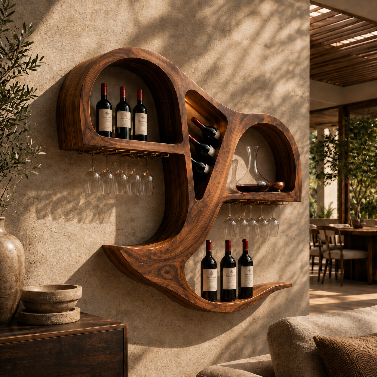 Calder Statement Wall Wine Holder - Design 349 - main view