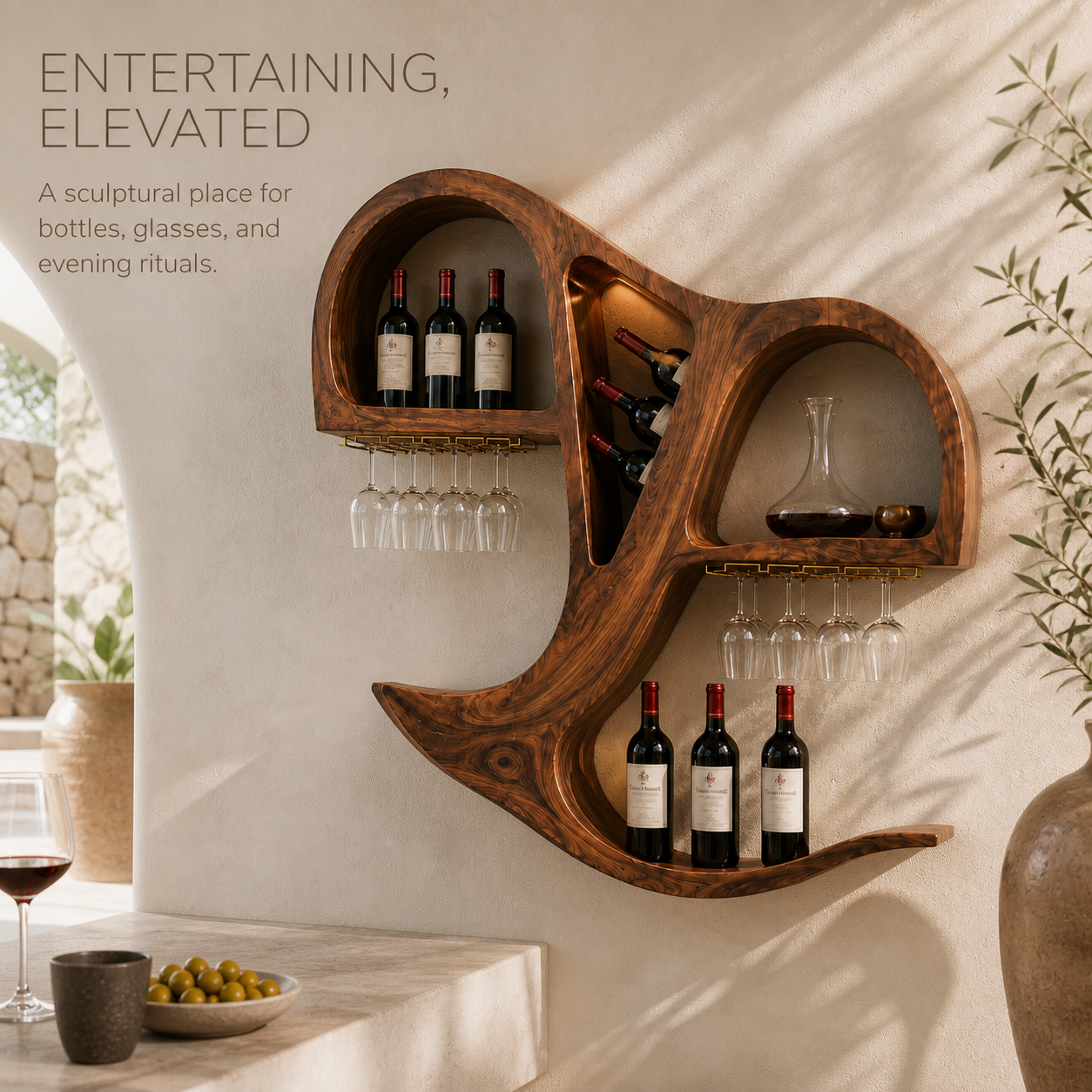 Calder Statement Wall Wine Holder - Design 349 - product image 02