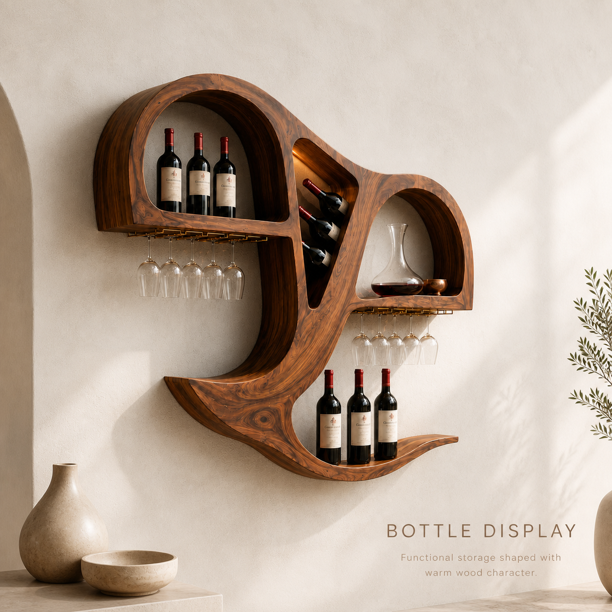 Calder Statement Wall Wine Holder - Design 349 - product image 03