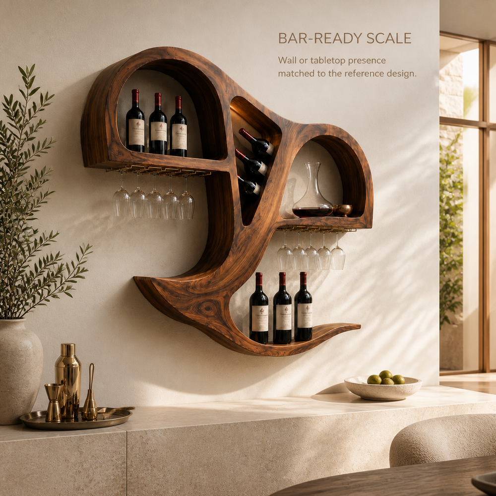 Calder Statement Wall Wine Holder - Design 349 - product image 04
