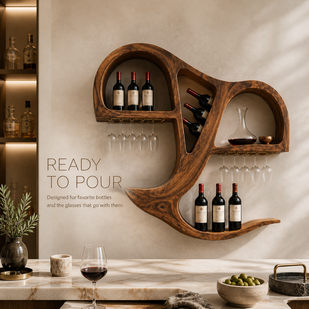 Calder Statement Wall Wine Holder - Design 349 - product image 07