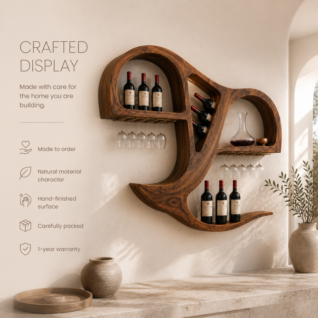 Calder Statement Wall Wine Holder - Design 349 - product image 09
