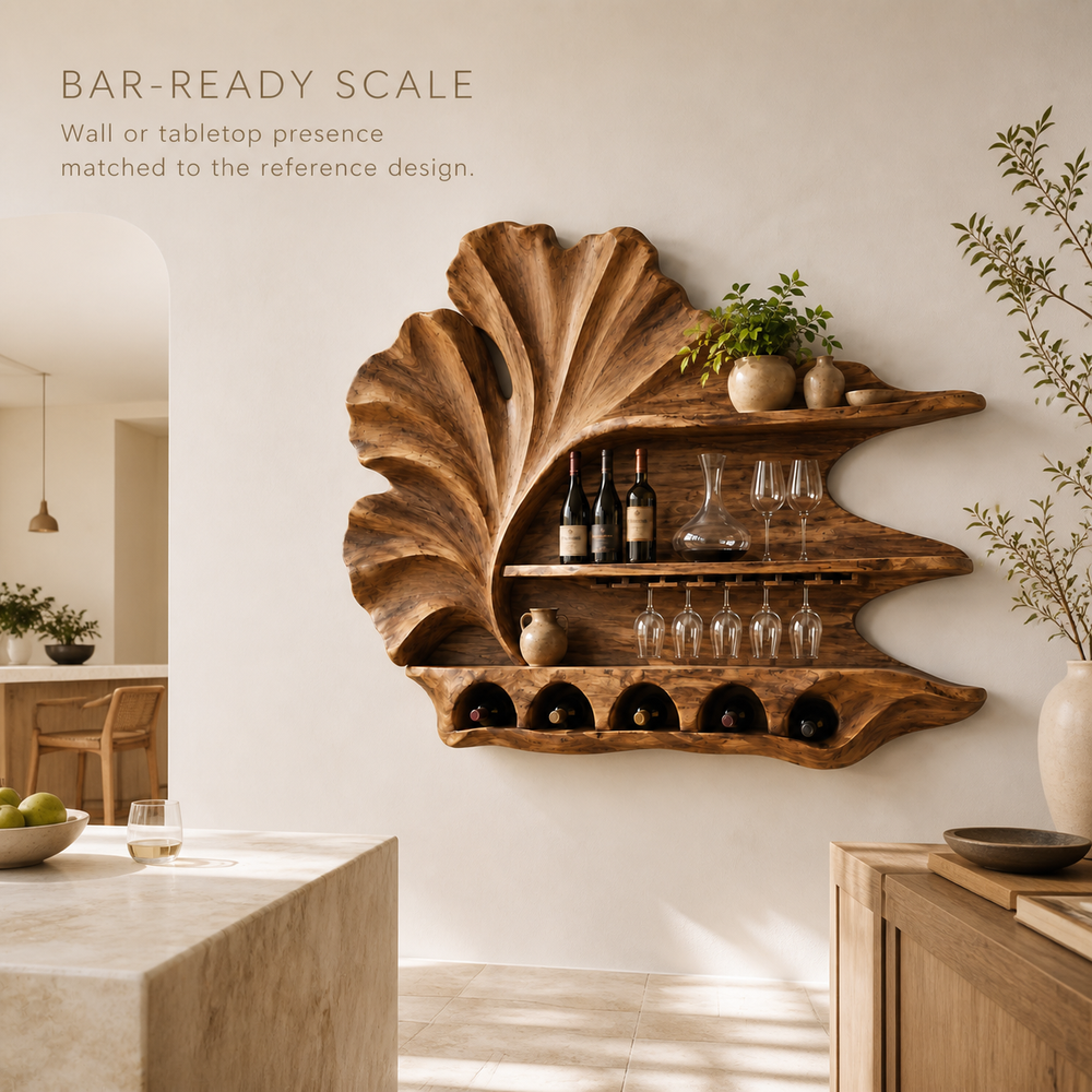 Avery Sculptural Wall Wine Rack - Design 350 - product image 04