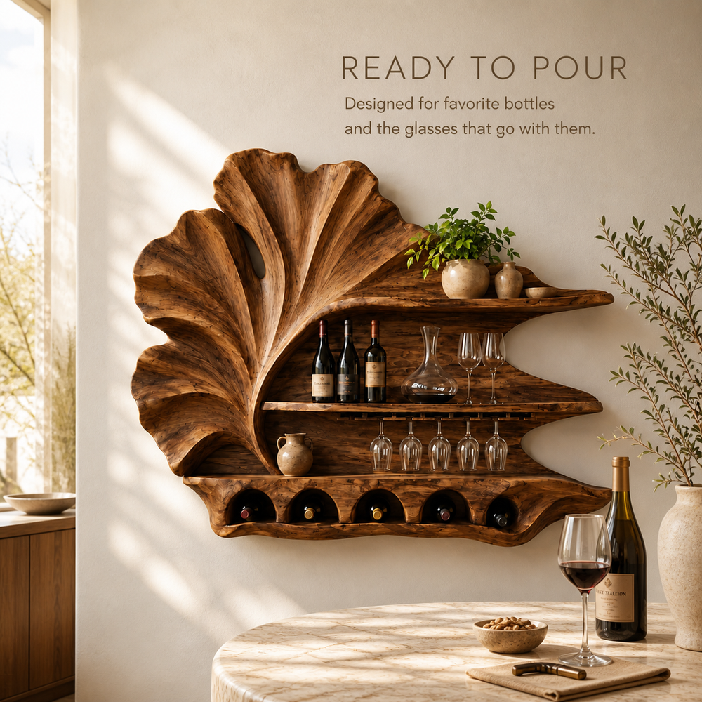 Avery Sculptural Wall Wine Rack - Design 350 - product image 07