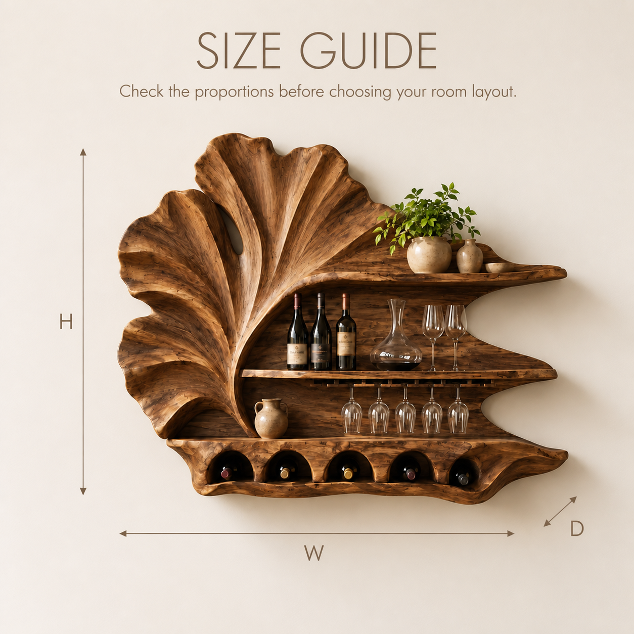 Avery Sculptural Wall Wine Rack - Design 350 - product image 08
