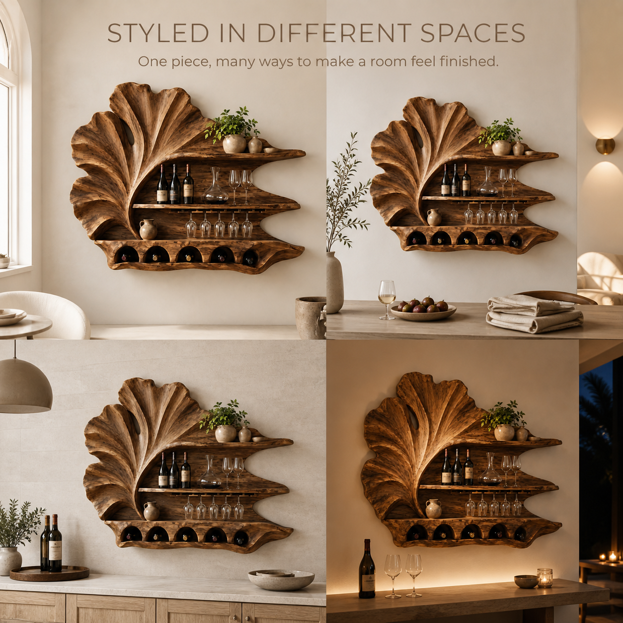 Avery Sculptural Wall Wine Rack - Design 350 - product image 10