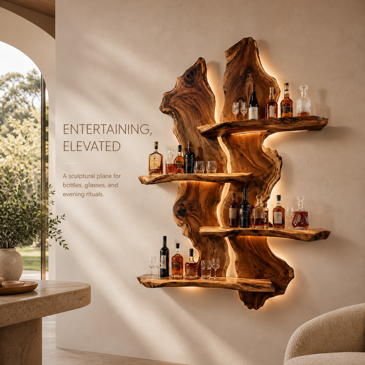 Isla Home Bar Wall Wine Holder - Design 353 - product image 02