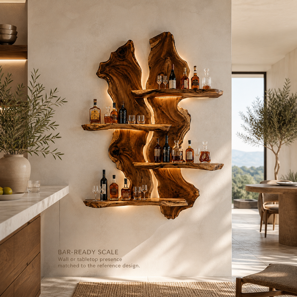 Isla Home Bar Wall Wine Holder - Design 353 - product image 04