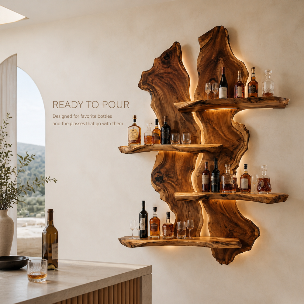 Isla Home Bar Wall Wine Holder - Design 353 - product image 07