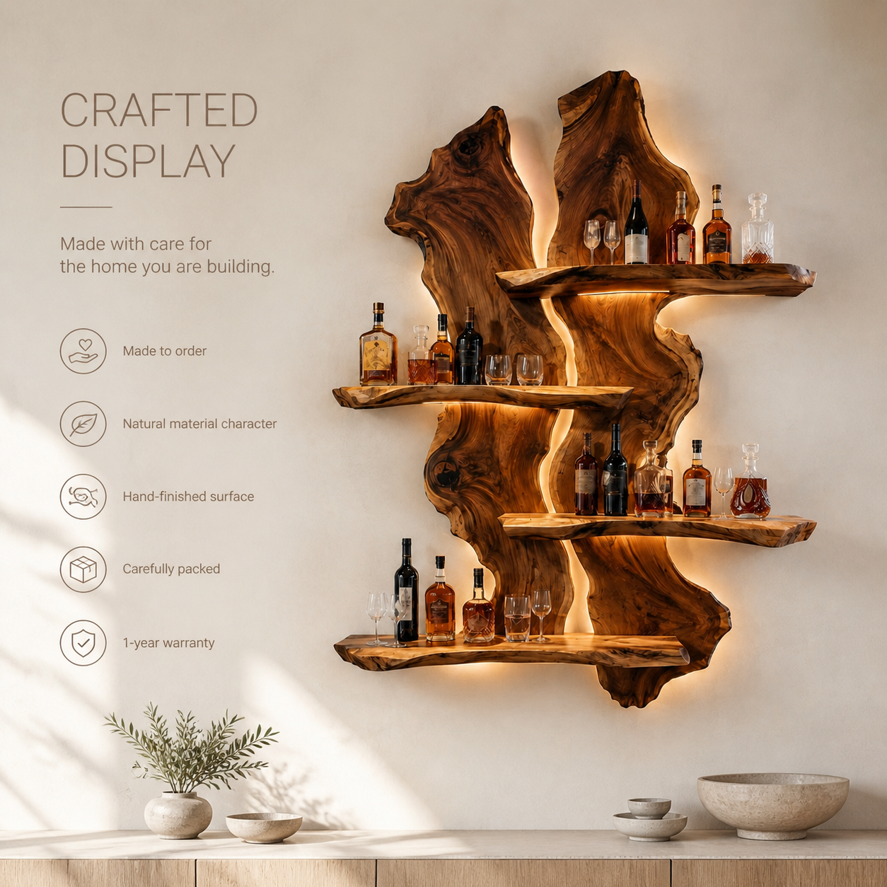 Isla Home Bar Wall Wine Holder - Design 353 - product image 09