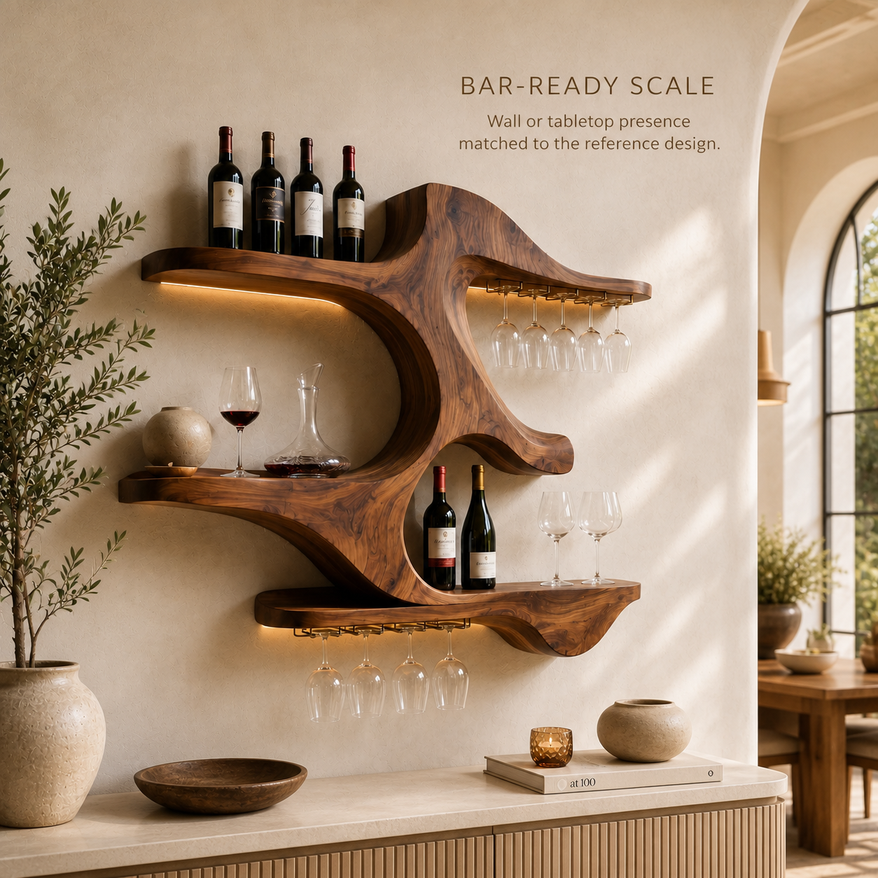 Soren Wall-Mounted Wine Rack - Design 354 - product image 04