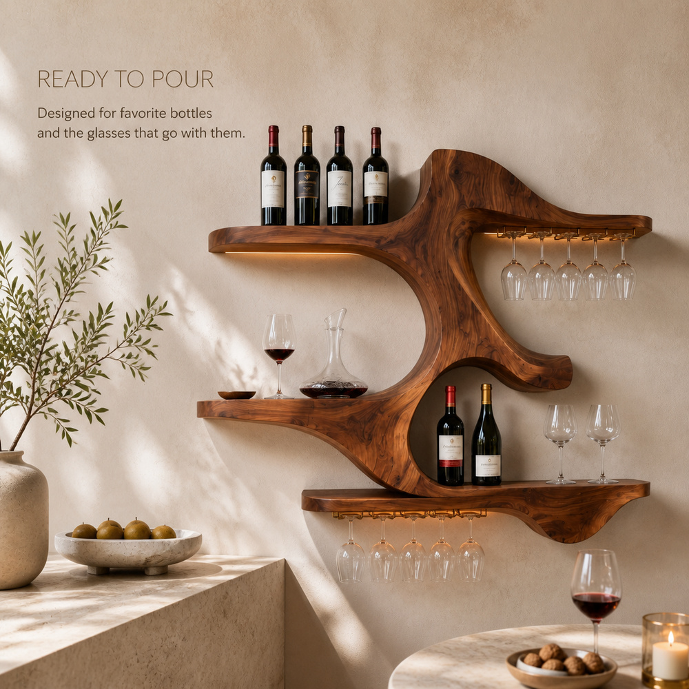 Soren Wall-Mounted Wine Rack - Design 354 - product image 07