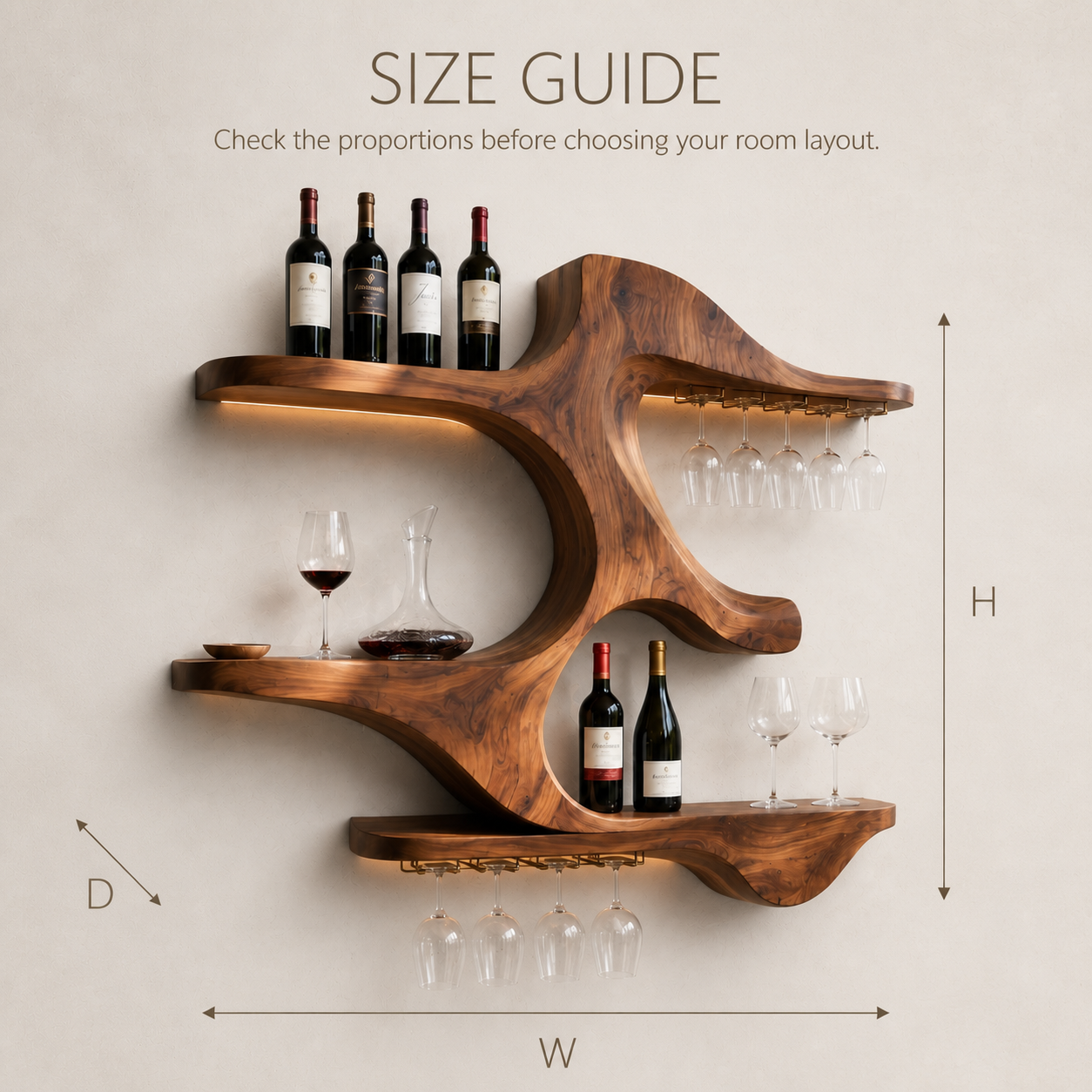 Soren Wall-Mounted Wine Rack - Design 354 - product image 08