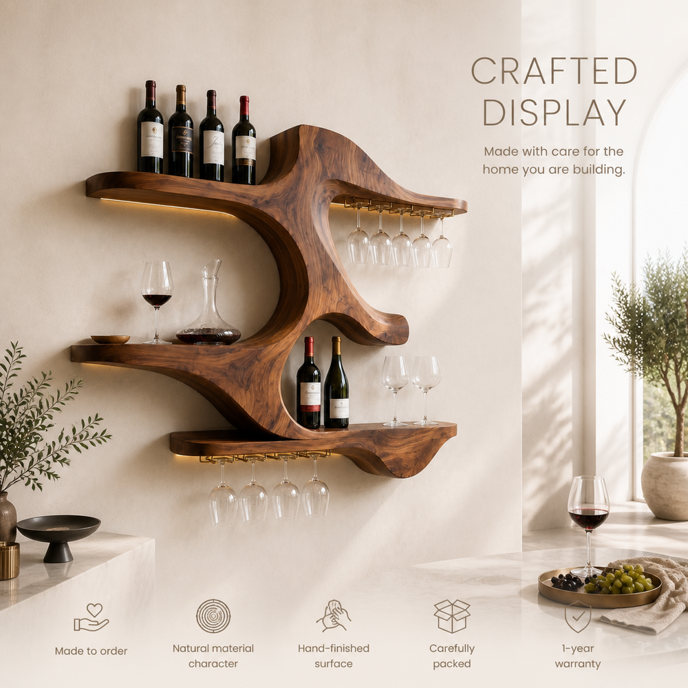 Soren Wall-Mounted Wine Rack - Design 354 - product image 09