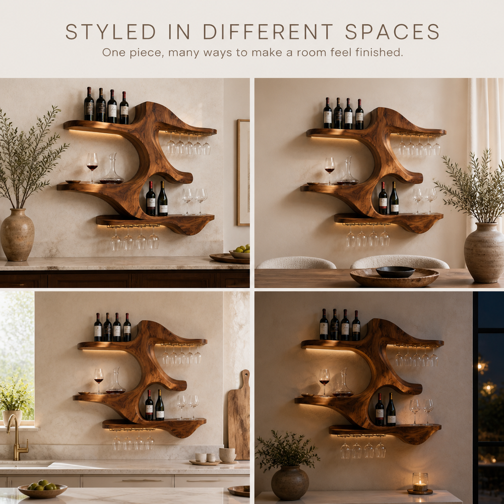 Soren Wall-Mounted Wine Rack - Design 354 - product image 10