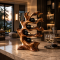 Veyra Natural Wood Counter Wine Rack - Design 356 - main view
