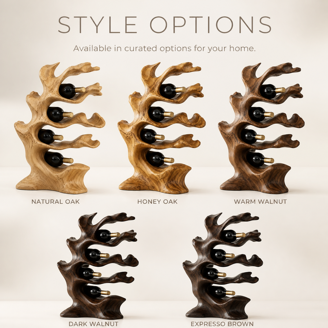 Veyra Natural Wood Counter Wine Rack - Design 356 - product image 11