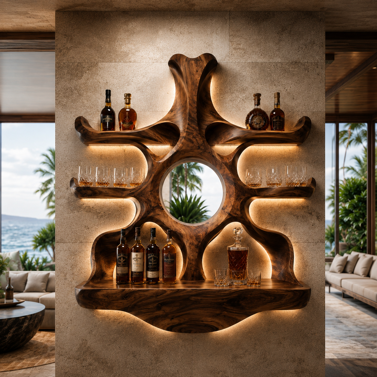 Calder Statement Wall Wine Holder - Design 357 - main view