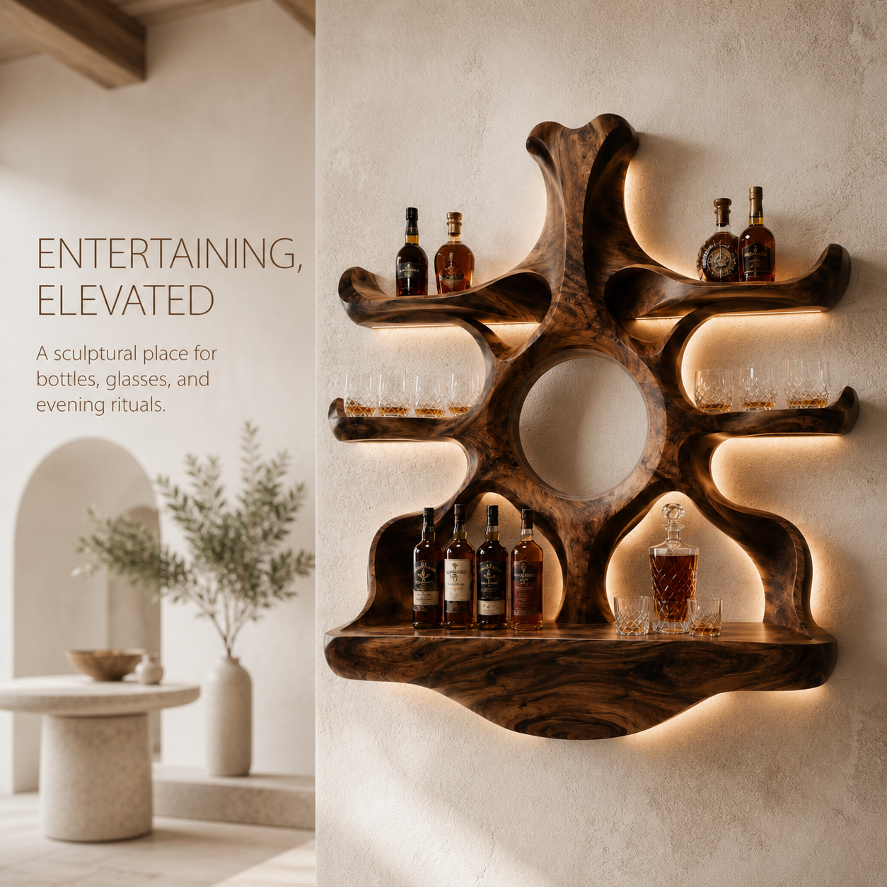 Calder Statement Wall Wine Holder - Design 357 - product image 02