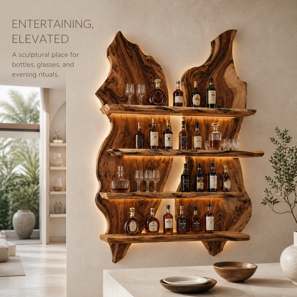 Avery Sculptural Wall Wine Rack - Design 358 - product image 02