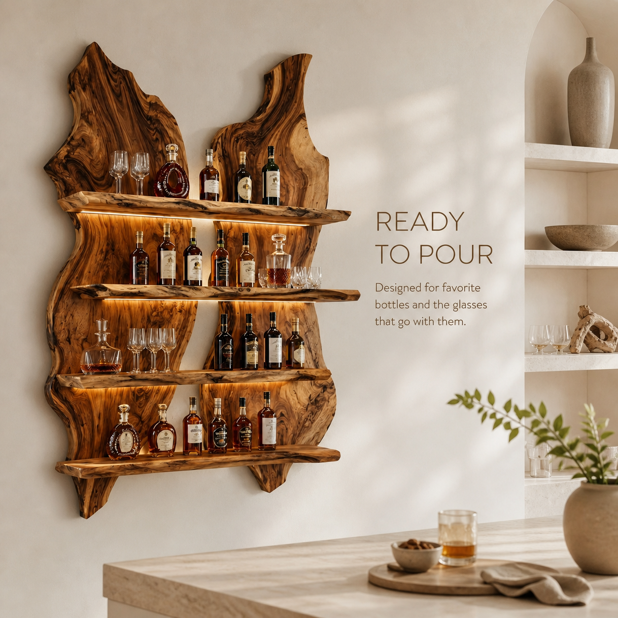 Avery Sculptural Wall Wine Rack - Design 358 - product image 07