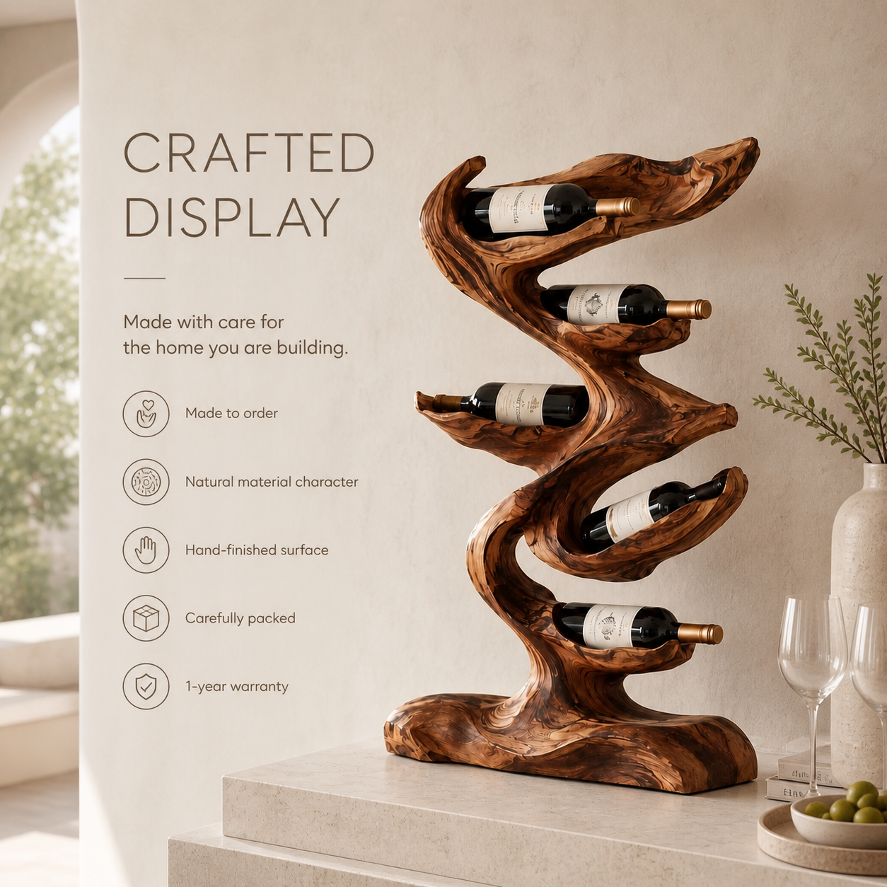 Marin Tabletop Wine Rack - Design 360 - product image 09